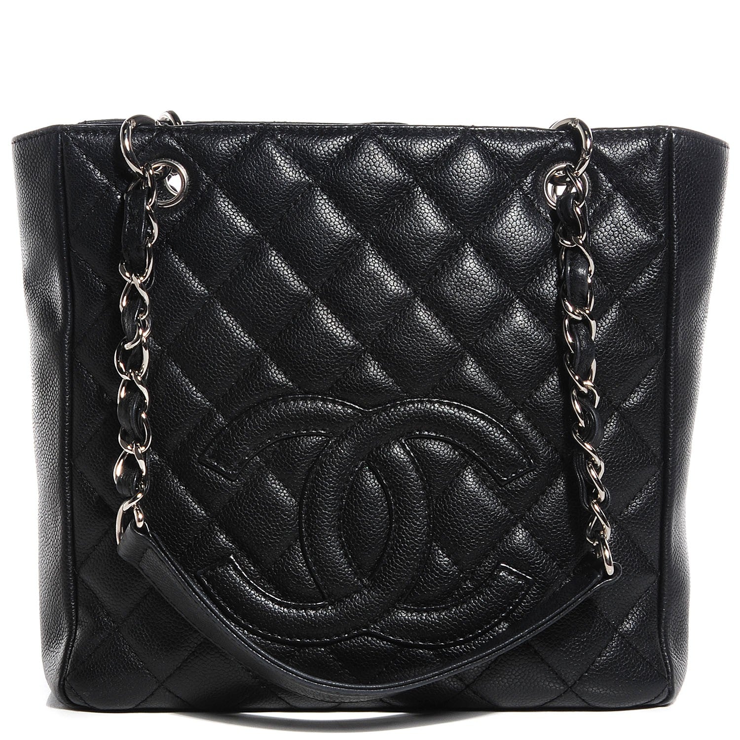 Chanel Caviar Petit Shopping Tote PST Black 1 of 7