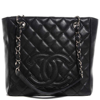 Chanel Caviar Petit Shopping Tote PST Black 1 of 7