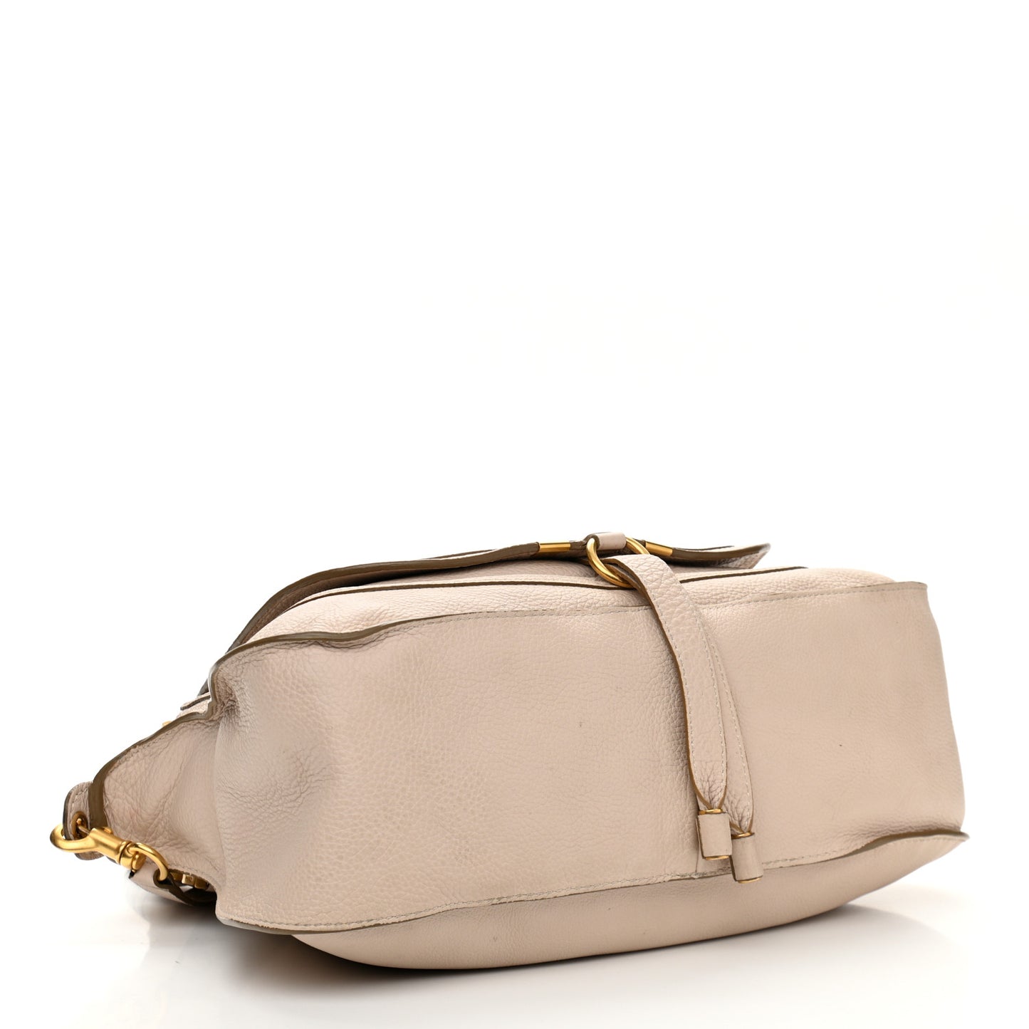 Calfskin Medium Marcie Satchel Powder Beige