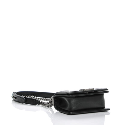 Chanel Galuchat Stingray Mini Boy Flap Black Silver 4 of 7
