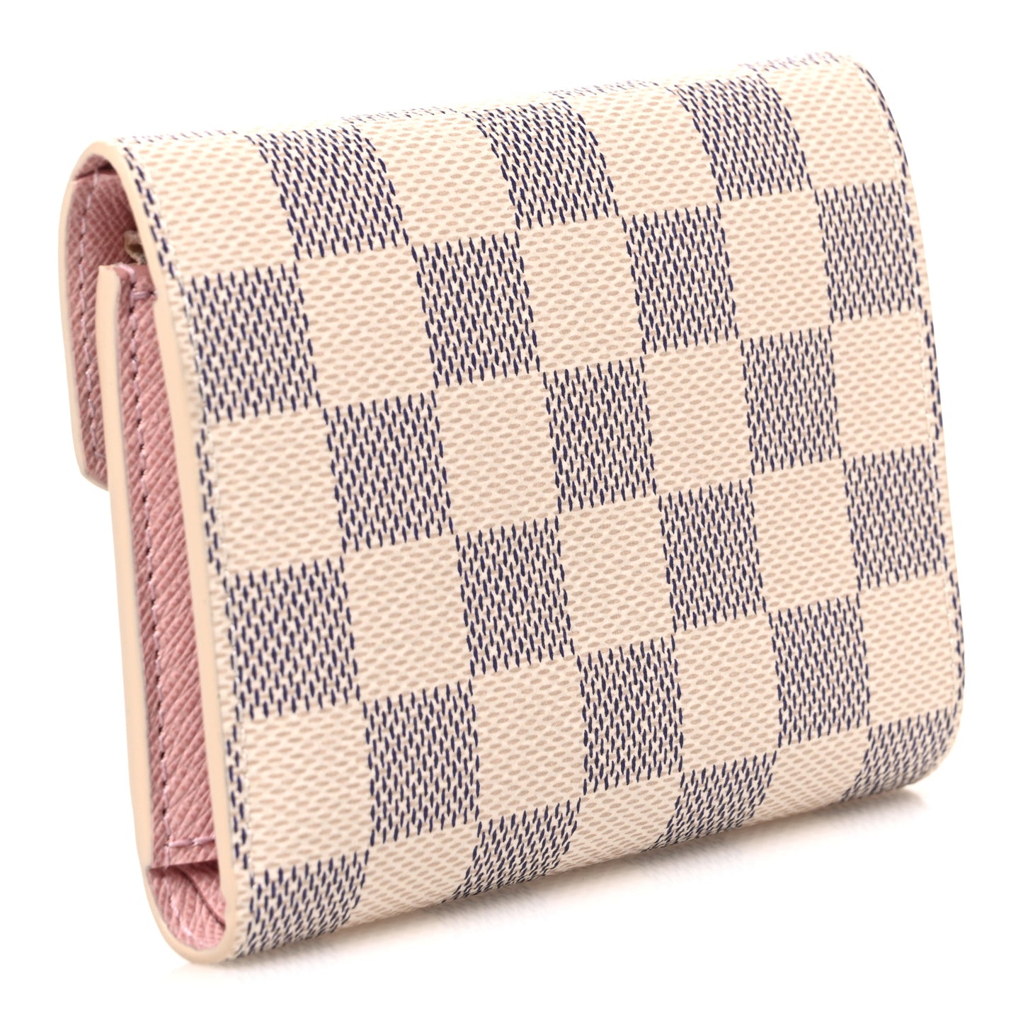 Damier Azur Victorine Wallet  Rose Ballerine