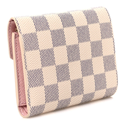 Louis Vuitton Damier Azur Victorine Wallet  Rose Ballerine 3 of 6