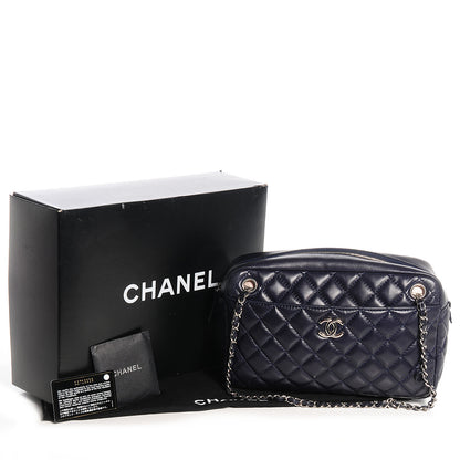 Chanel Lambskin Medium Camera Case Navy 5 of 9