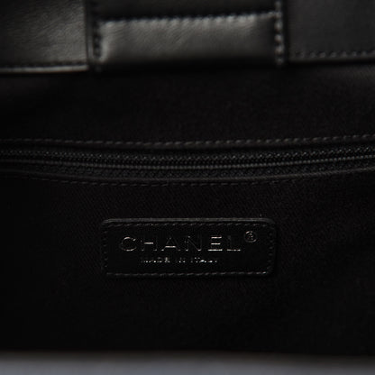 Chanel Caviar Quilted Medium CC Bucket Bag Dark Blue 8 of 10