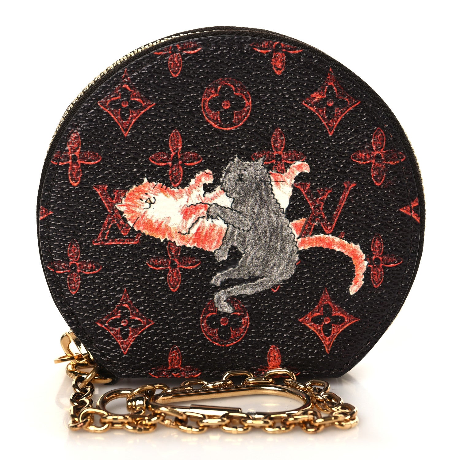 Louis Vuitton Calfskin Catogram Micro Boite Chapeau Marron 1 of 6