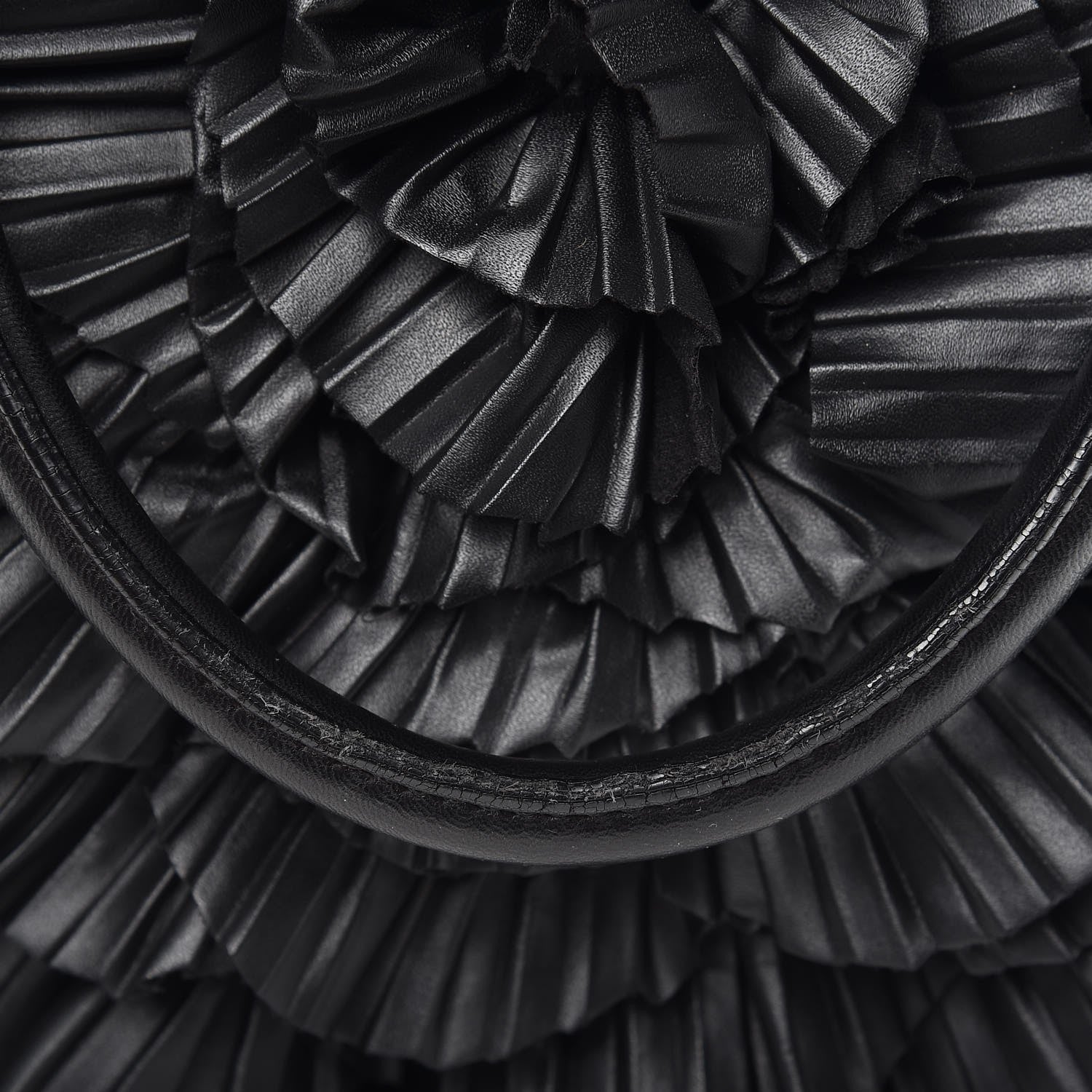 Valentino Garavani Nappa Pleated Petale Dome Tote Black 10 of 10