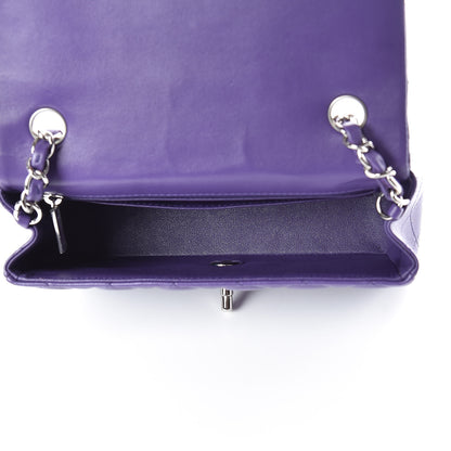 Chanel Lambskin Quilted Mini Rectangular Flap Purple 7 of 9