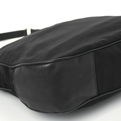Prada Tessuto Nylon Saffiano Hobo Baltico 11 of 12
