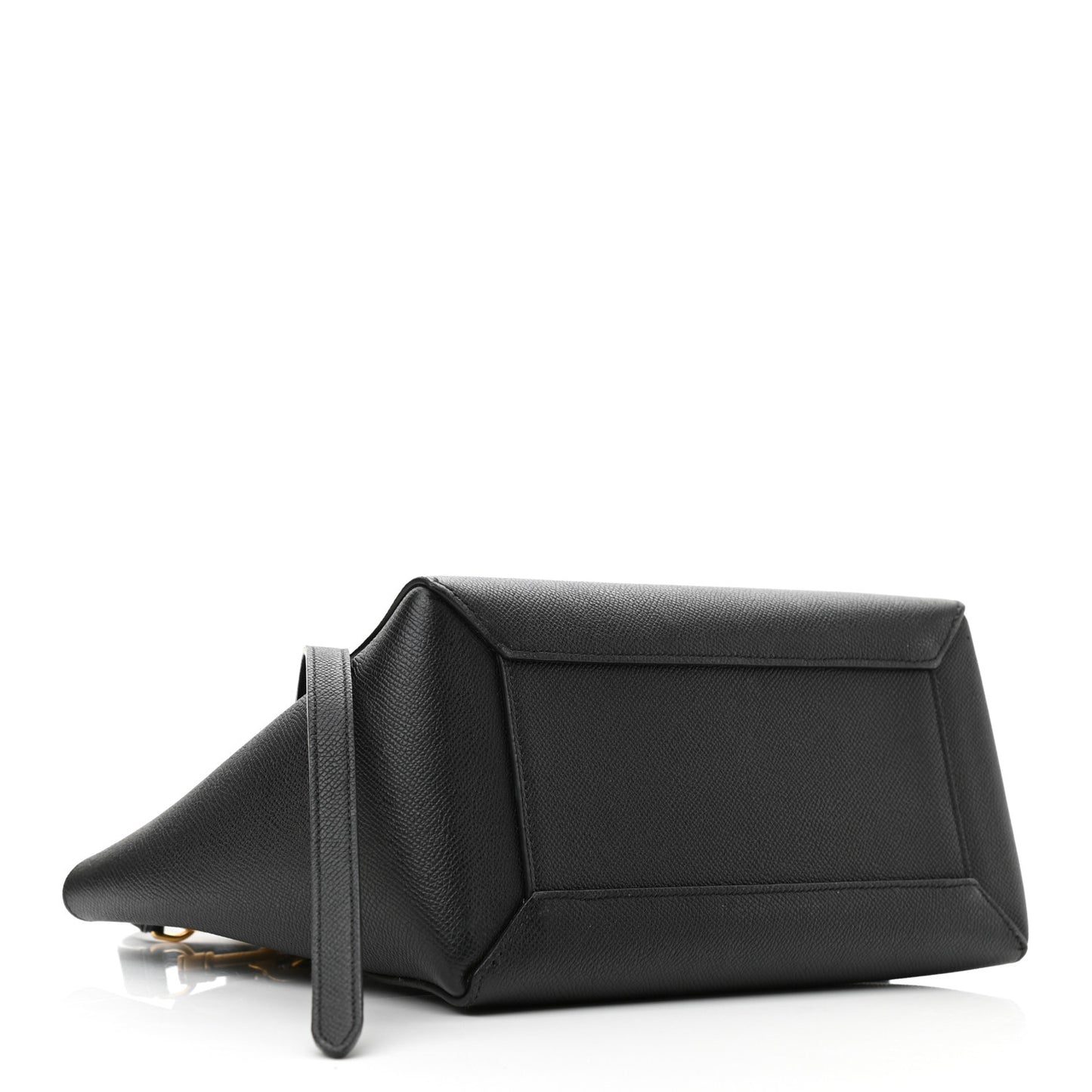 Grained Calfskin Micro Belt Bag Black