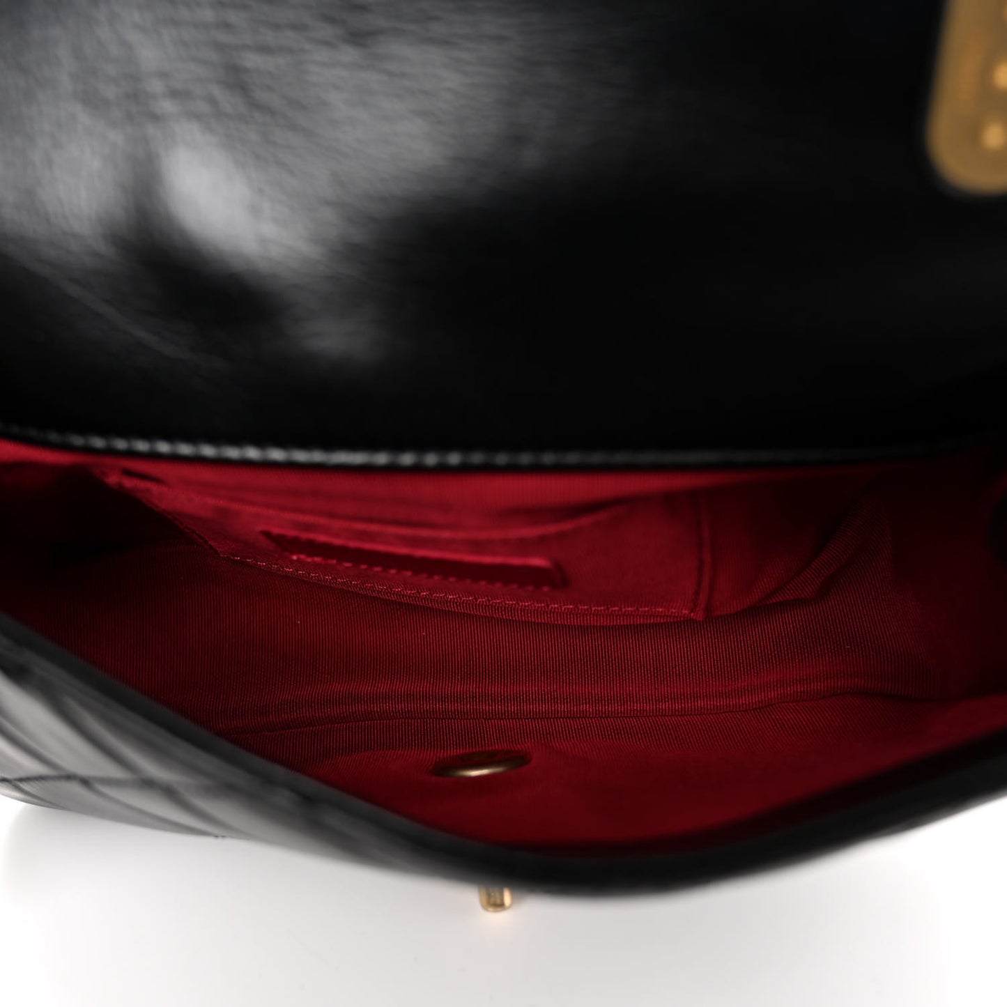 Calfskin Quilted Mini Rectangular Crystal Pearls Chain Flap Black