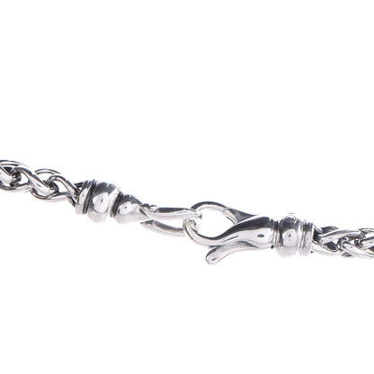 David Yurman Sterling Silver Diamond 16mm Labyrinth Pendant Necklace 6 of 8