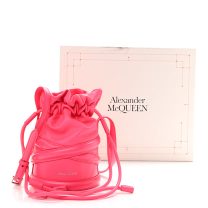 Alexander McQueen Calfskin The Soft Curve Drawstring Bag Neon Pink 11 of 11