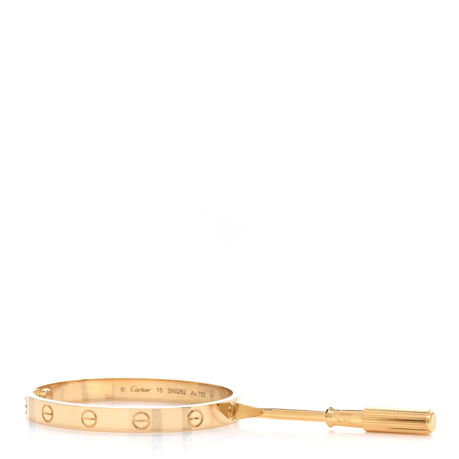 Cartier 18K Yellow Gold LOVE Bracelet 15 3 of 5