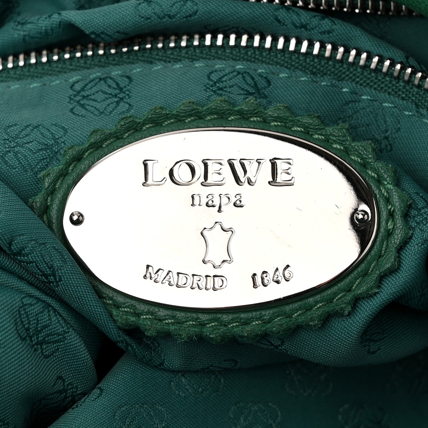 Calfskin Flamenco Shoulder Bag Green