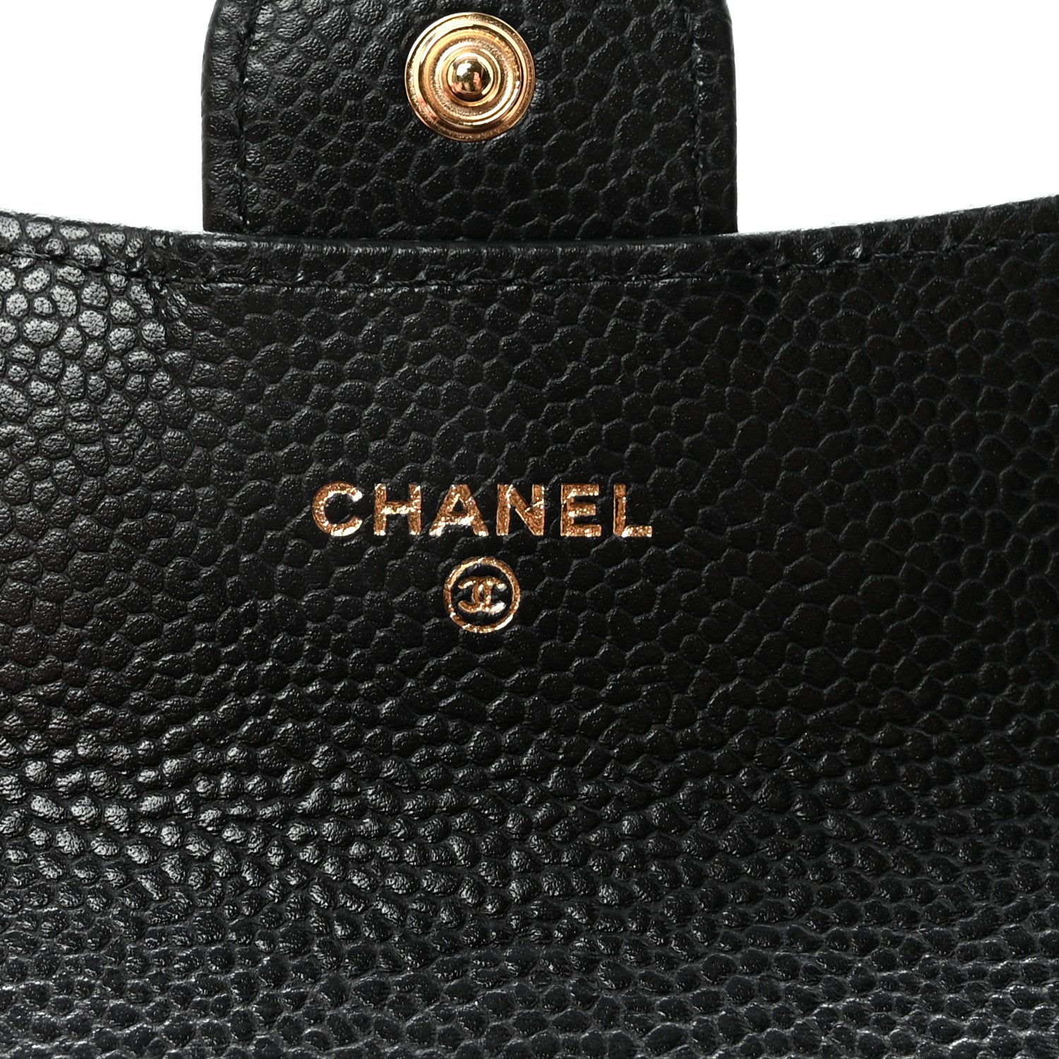 Chanel Caviar Quilted Flap Card Holder Wallet Black 6 of 9
