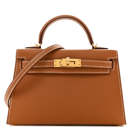 Hermes Epsom Mini Kelly Sellier 20 Gold 1 of 10