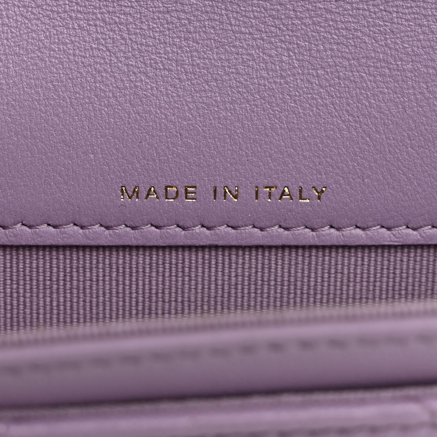 Lambskin Quilted Chanel 19 Flap Card Holder Light Purple