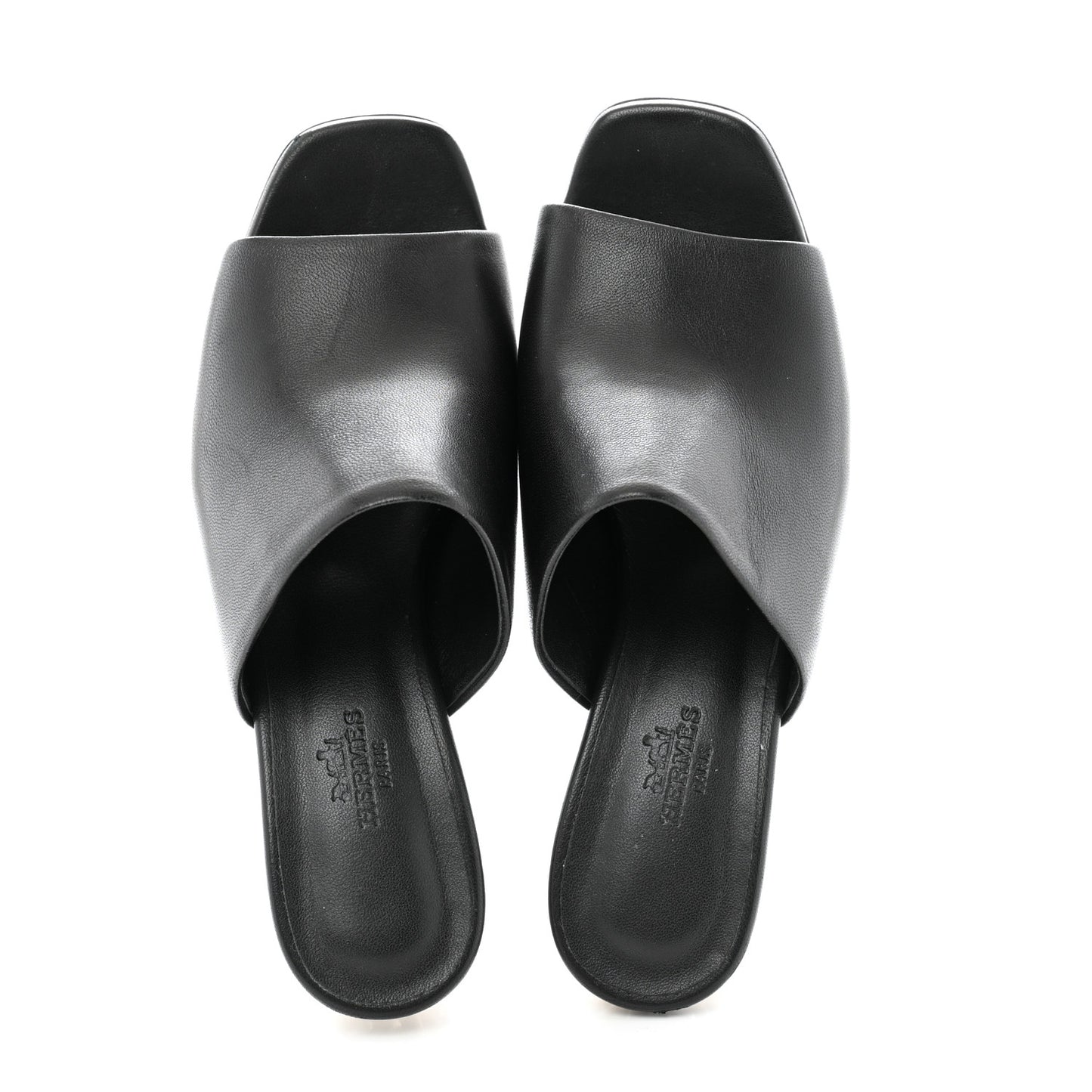 Nappa Glossy 60 Sandals 36 Black