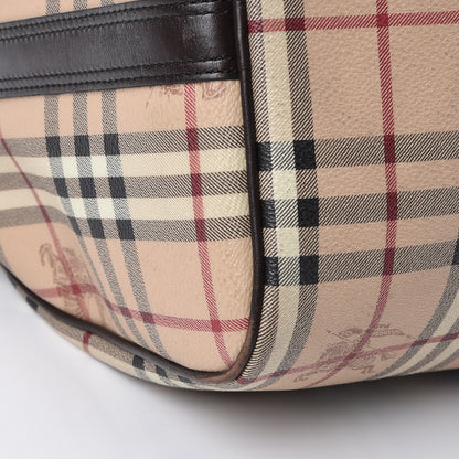Burberry Haymarket Check Duffle Bag Dark Brown 16 of 20