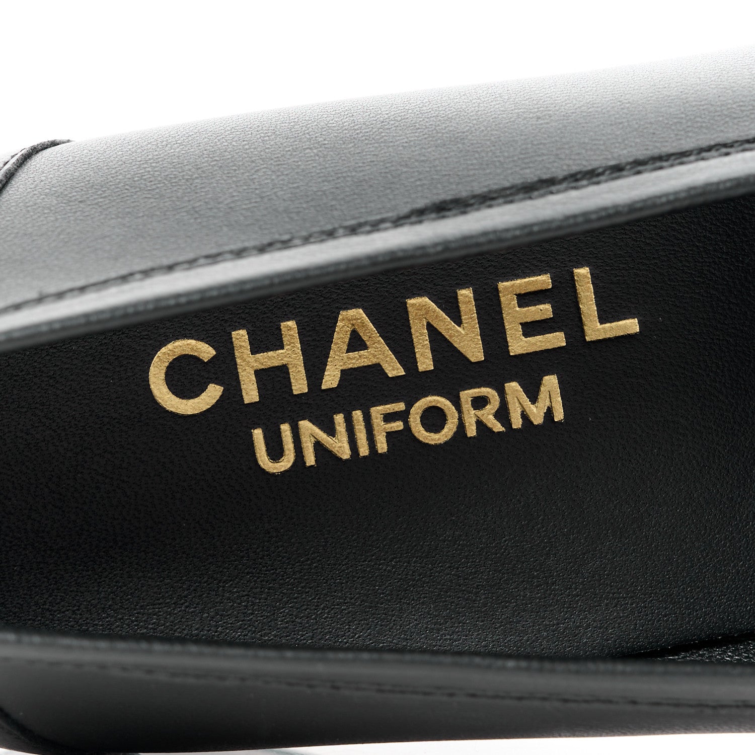 Chanel Calfskin Mens Stitched CC Loafers 41 Black 8 of 10