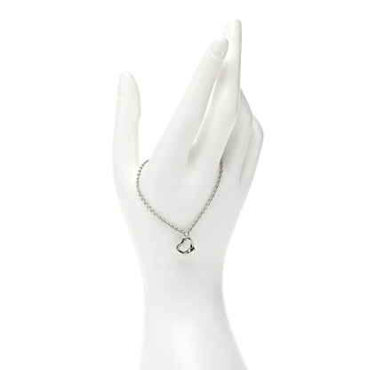 Tiffany Sterling Silver Elsa Peretti Open Heart Charm Bracelet 4 of 10