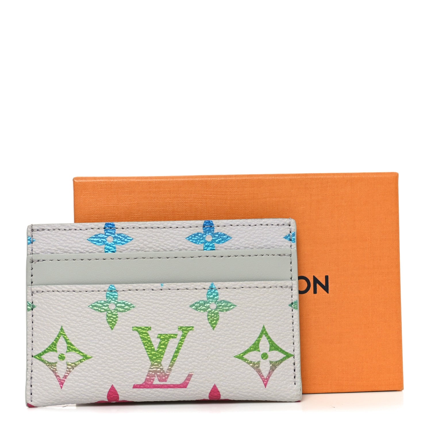 Louis Vuitton Monogram Card Holder Gradient Grey 1843588