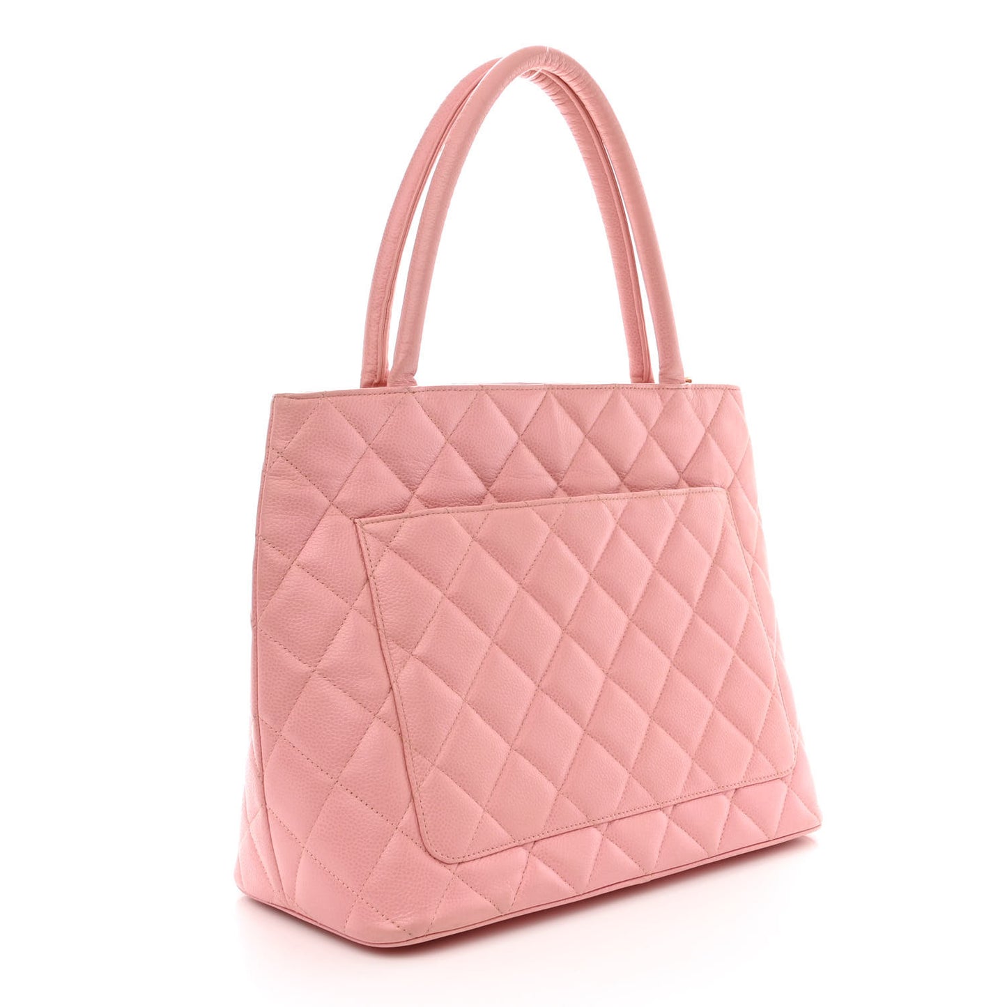 Caviar Quilted Medallion Tote Light Pink