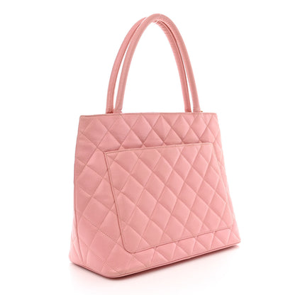 Chanel Caviar Quilted Medallion Tote Light Pink 3 of 12
