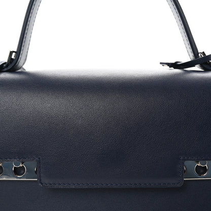 Delvaux Calfskin MM Tempete Satchel Navy 8 of 10