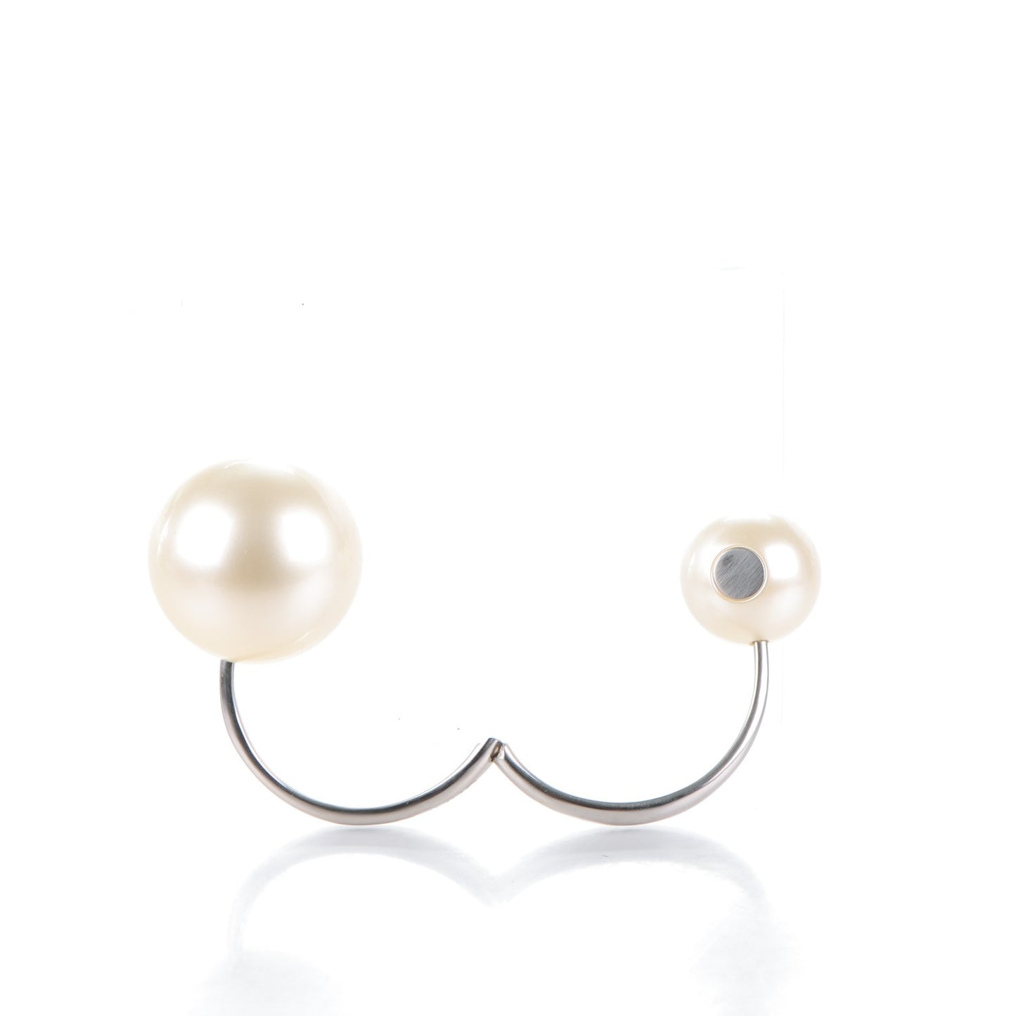 Double Pearl Cuff Silver