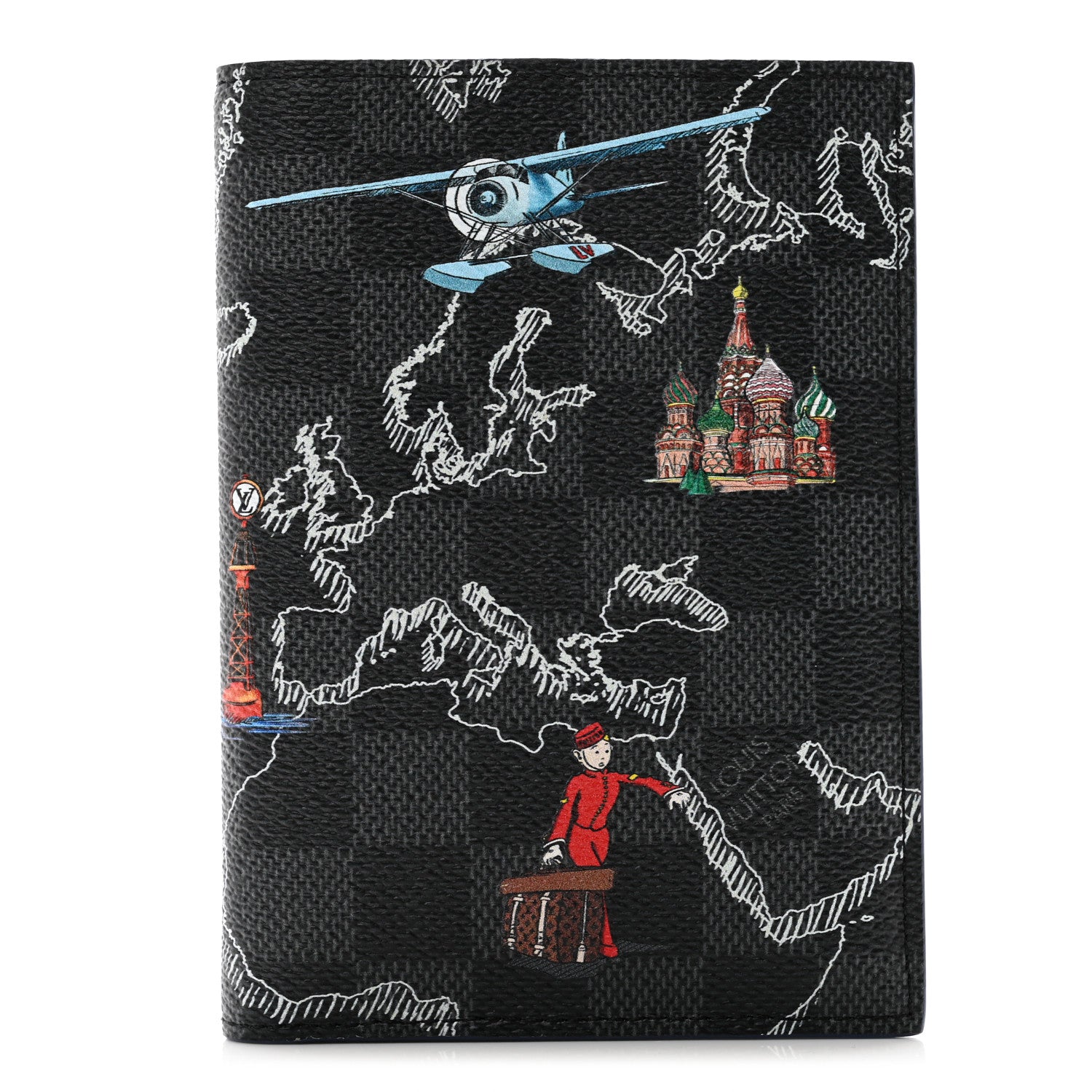 Louis Vuitton Damier Graphite Map Passport Cover 1 of 7