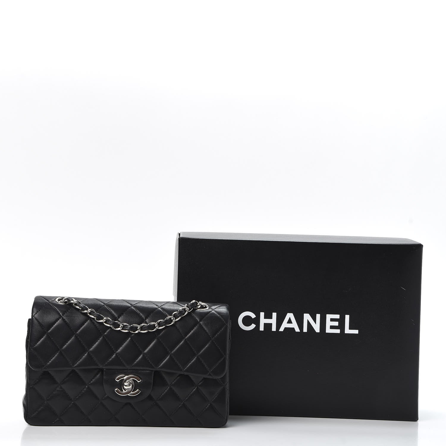 Chanel Lambskin Quilted Small Double Flap Black 10 of 10