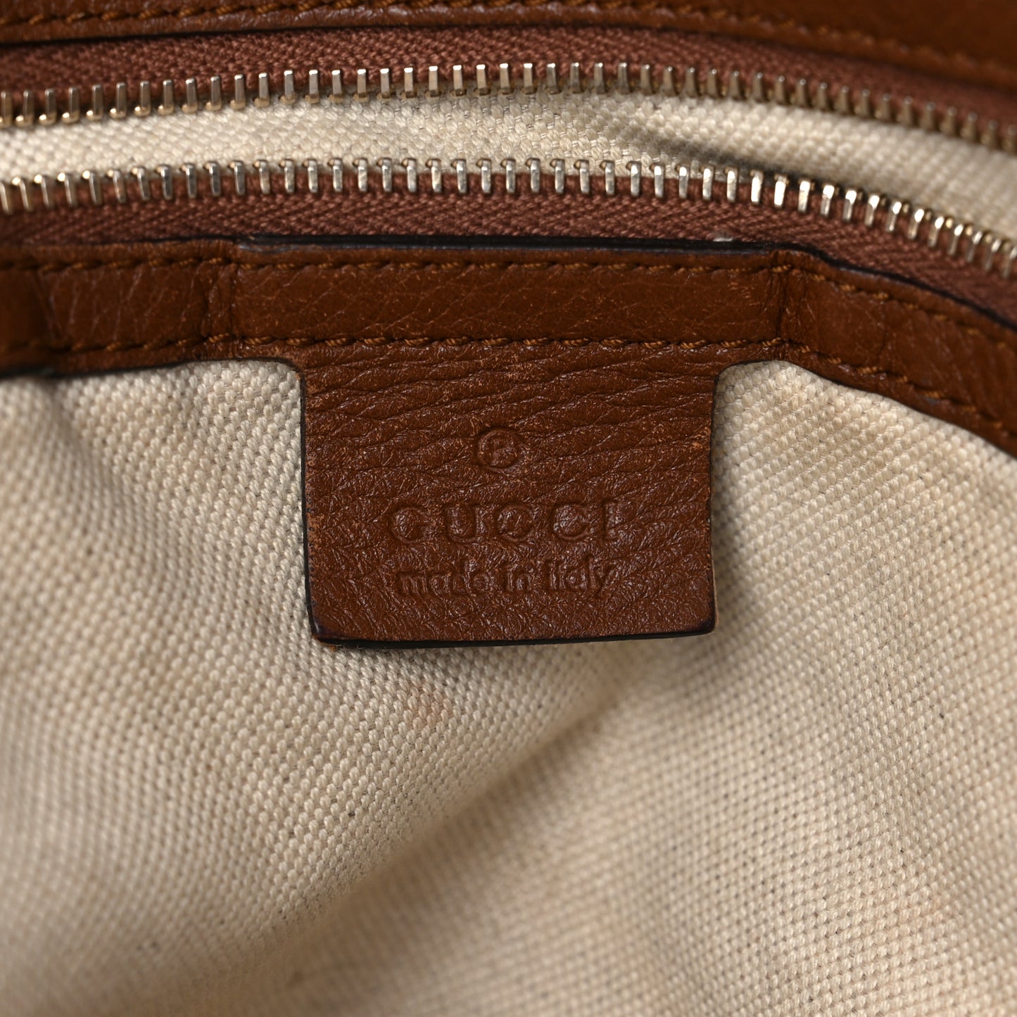 Pebbled Calfskin Medium Bree Shoulder Bag Nut Brown