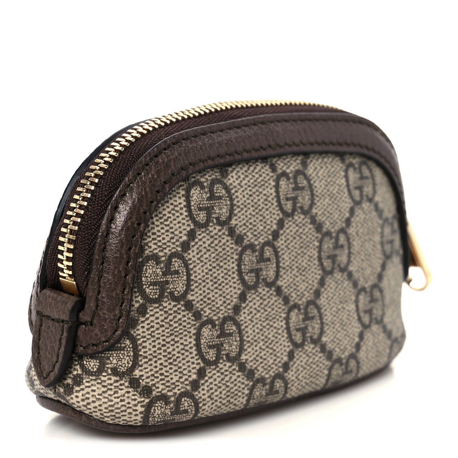 Gucci GG Supreme Monogram Web Ophidia Dome Key Pouch Beige New Acero 3 of 8
