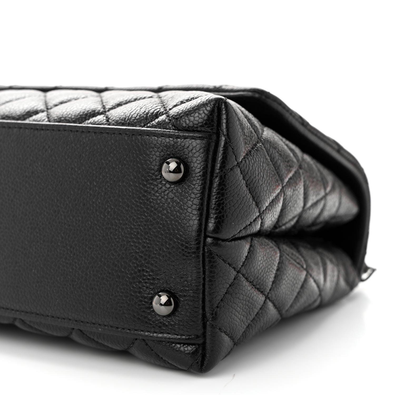 Chanel Caviar Quilted Small Coco Handle Flap So Black 10 of 11