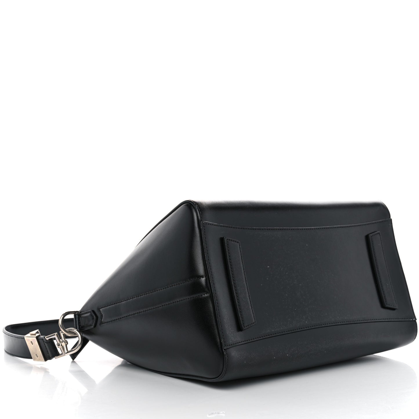 Shiny Lord Calfskin Large Antigona Black