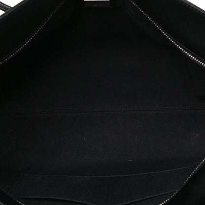 Fendi Vitello Liberty Lucido Metal Monster Eyes Medium Roll Tote Black 5 of 14