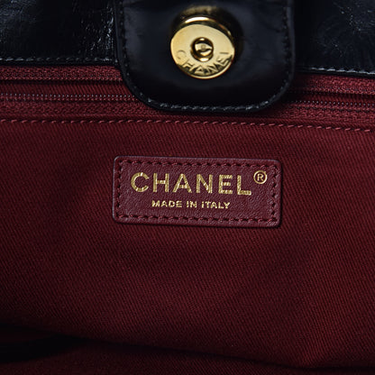 Chanel Denim Calfskin Quilted Tote Black 7 of 11