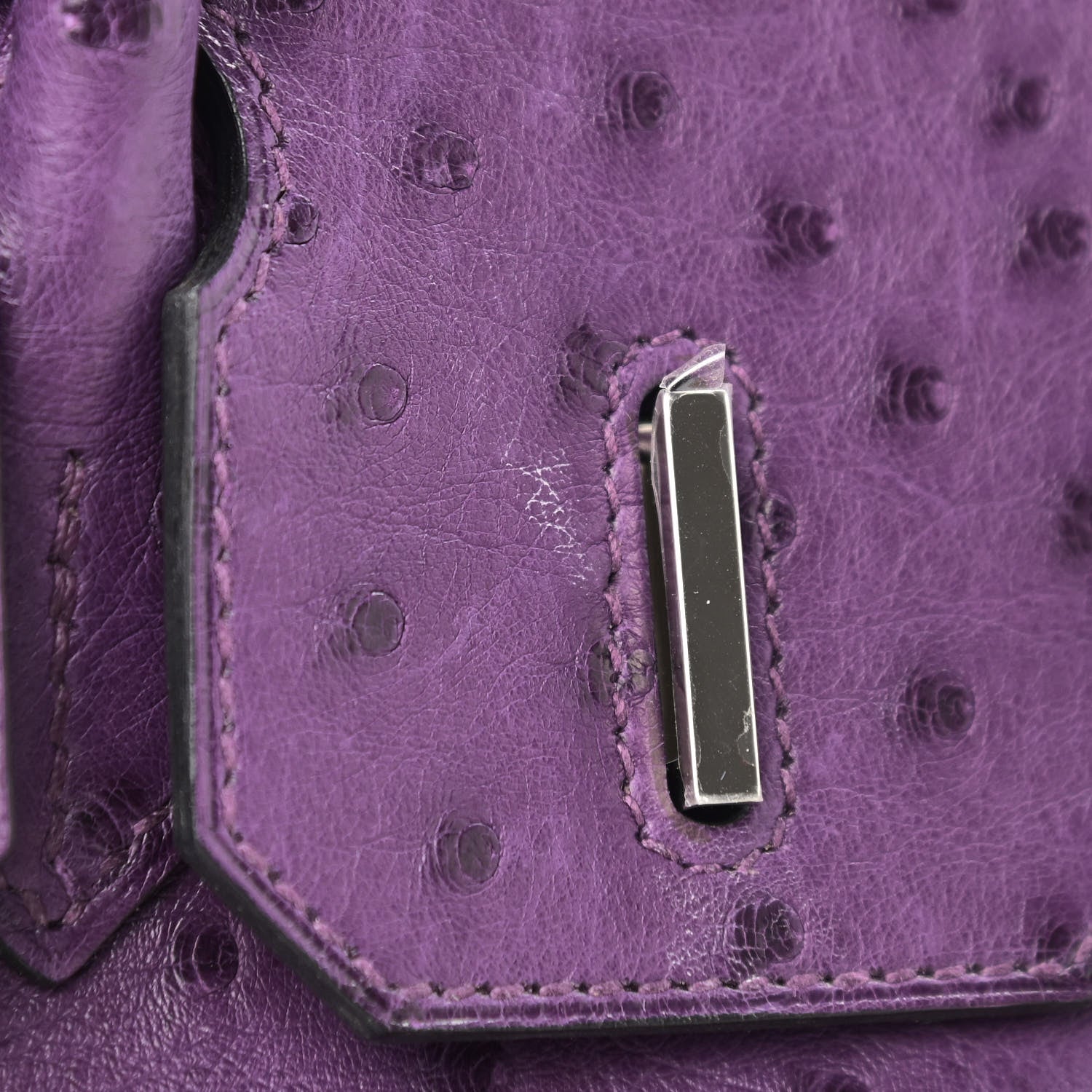 Hermes Ostrich Birkin 30 Violine 13 of 14