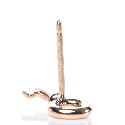 Tiffany 18K Rose Gold Mini Key and Lock Earrings 4 of 6