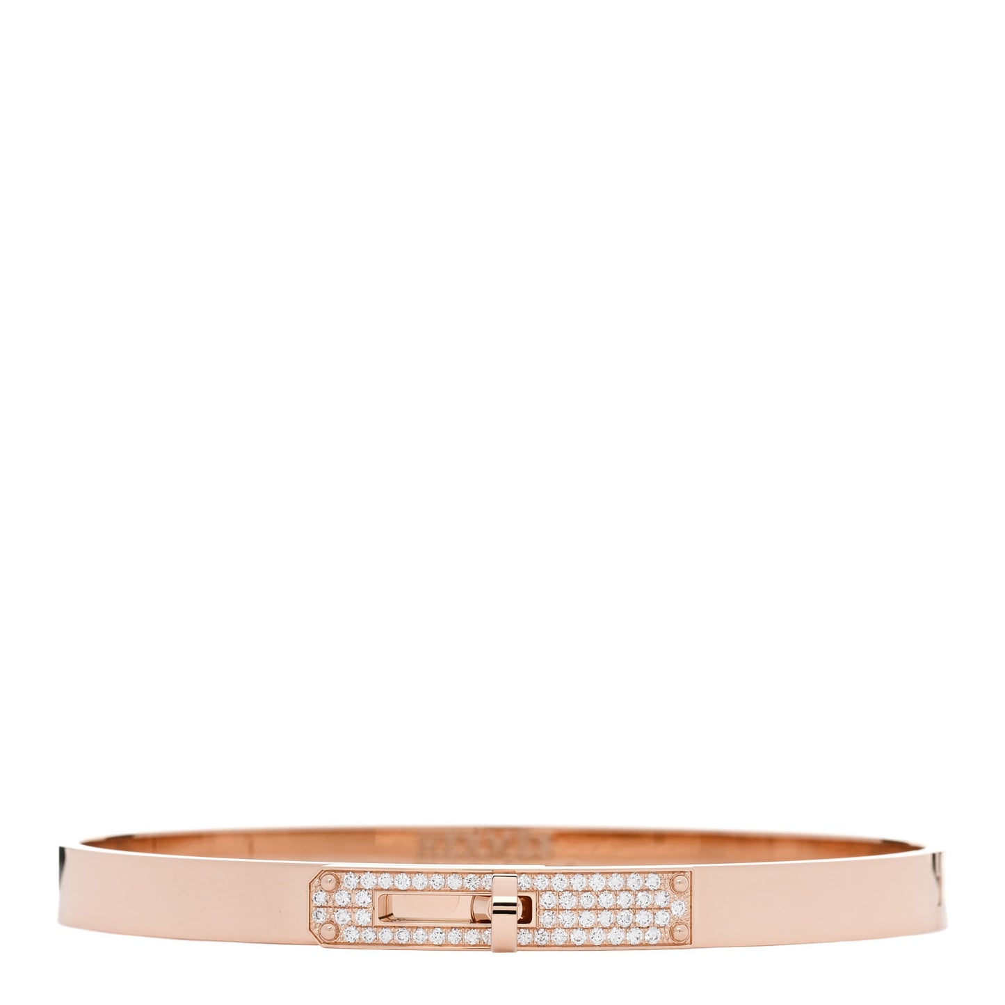 18K Rose Gold Diamond PM Kelly Pave Bracelet LG
