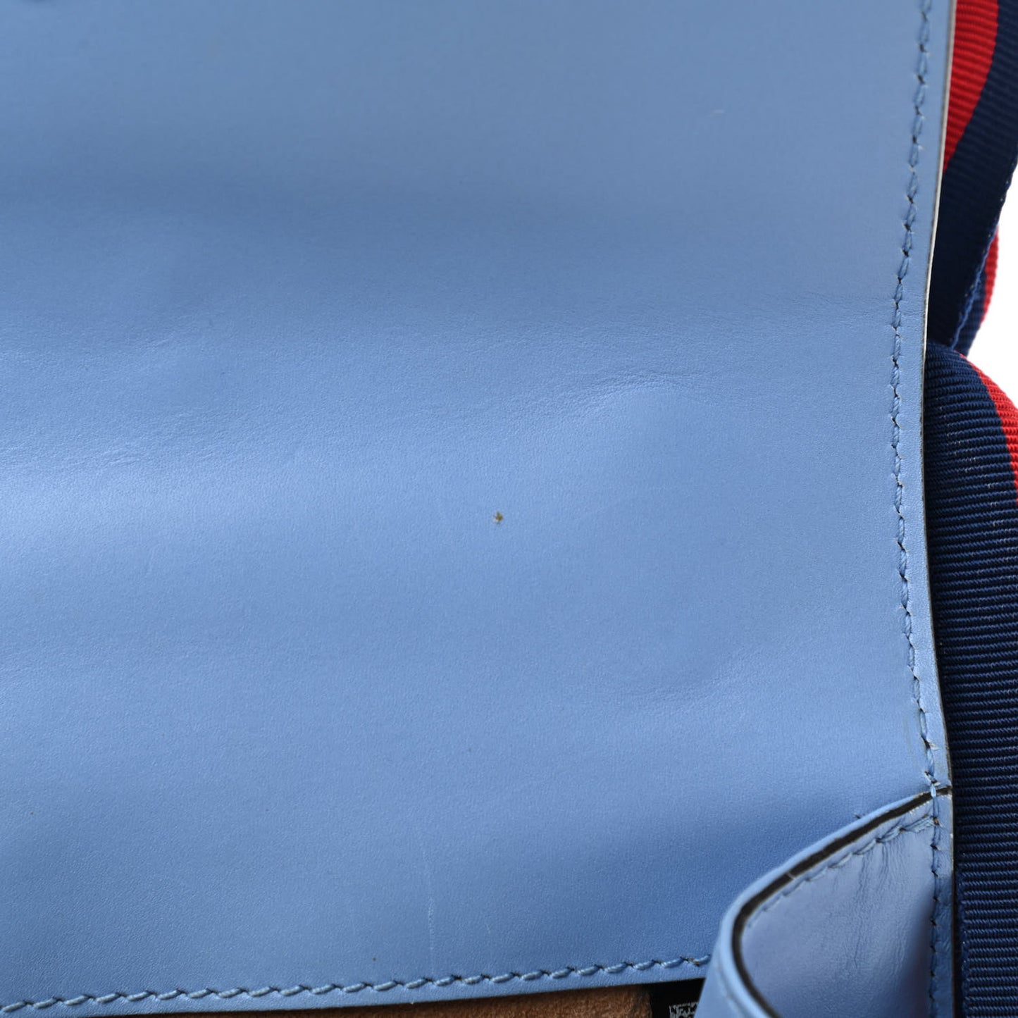 Calfskin Mini Sylvie Chain Shoulder Bag Clear Sky Blue