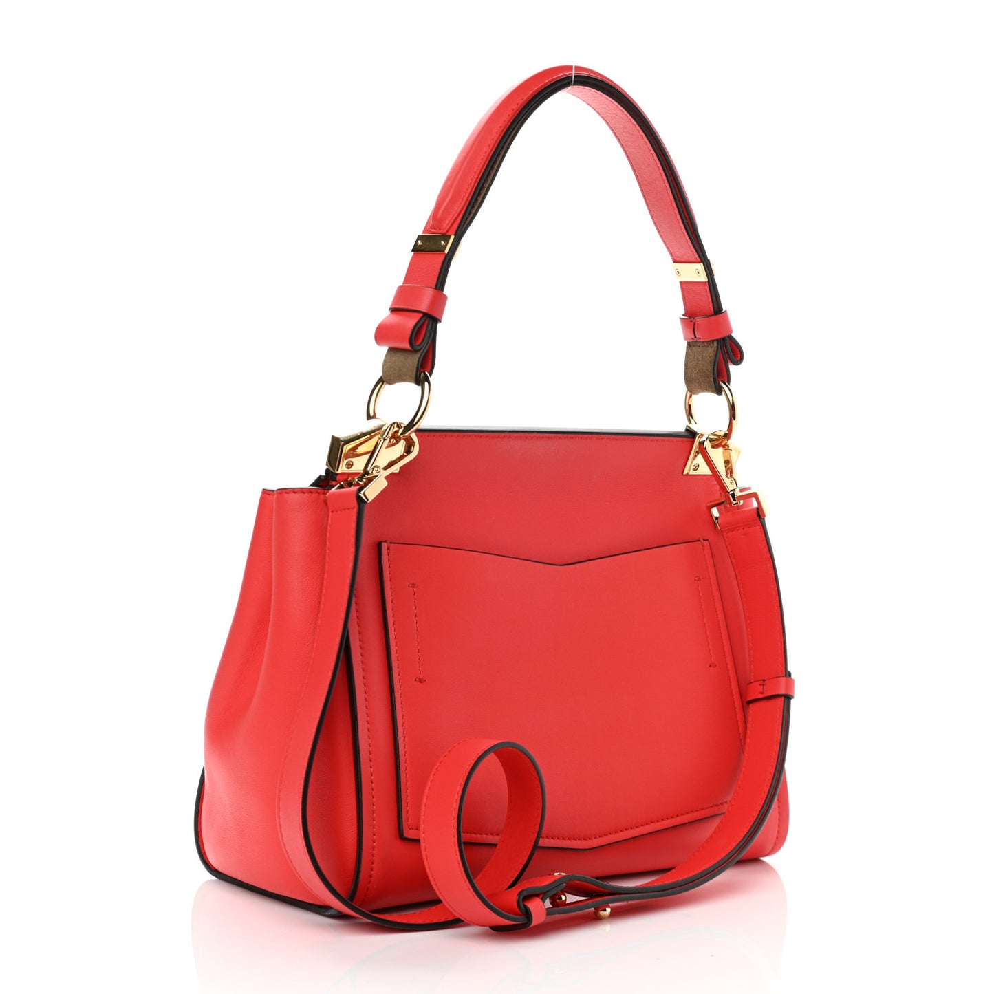 Calfskin Small Mystic Shoulder Bag Red