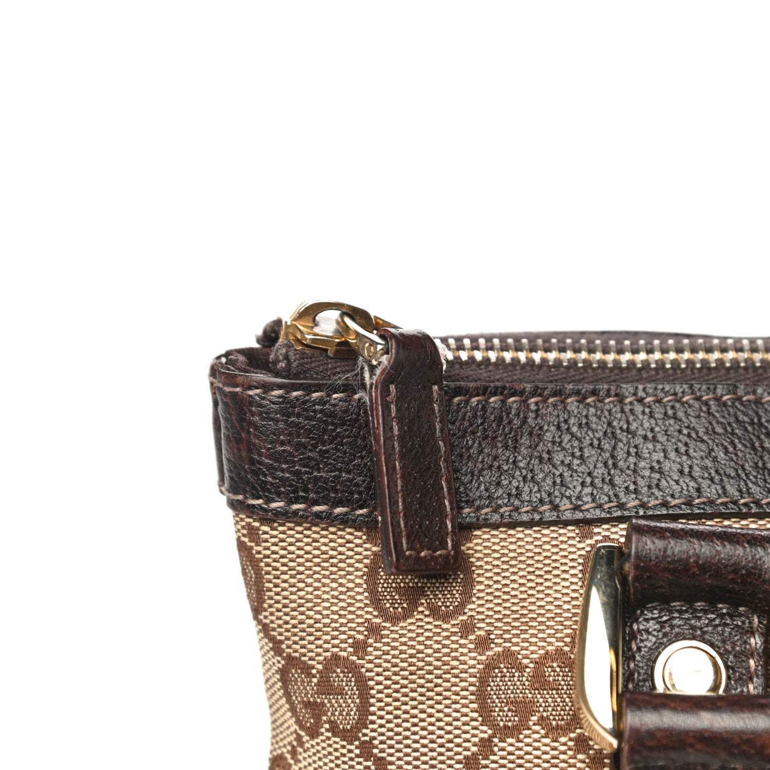 Gucci Monogram Small Abbey Tote Dark Brown 30 of 33