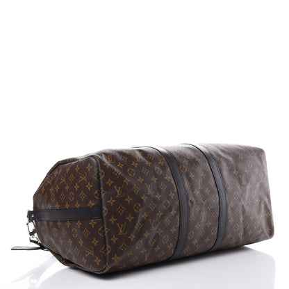 Louis Vuitton Monogram Macassar Keepall Bandouliere 55 4 of 12