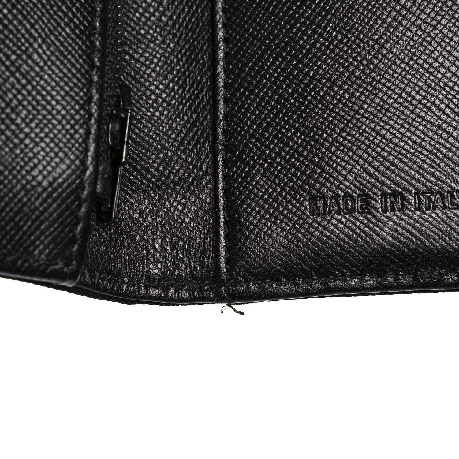 Prada Tessuto Nylon Tri-Fold Compact Wallet Black 12 of 16