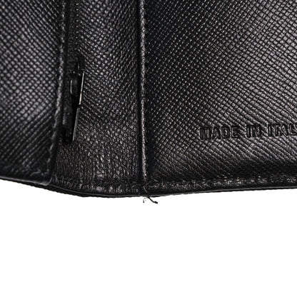 Prada Tessuto Nylon Tri-Fold Compact Wallet Black 12 of 16