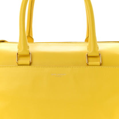 Saint Laurent Calfskin Classic Duffle 6 Yellow 8 of 14