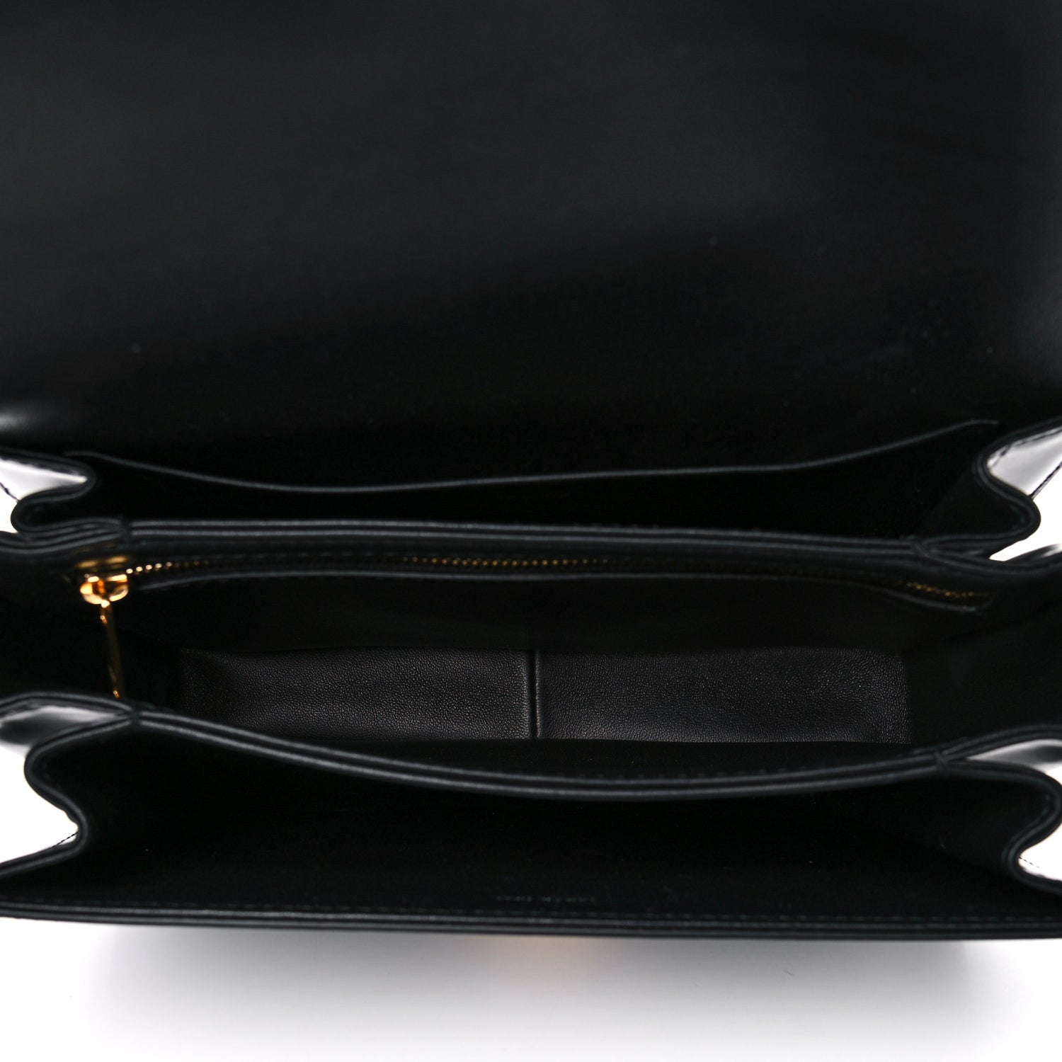 Celine Shiny Calfskin Medium Triomphe Black 5 of 15