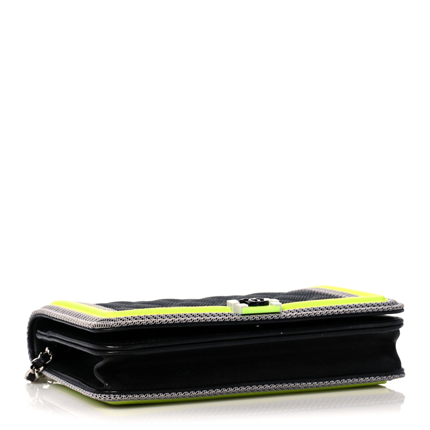 Canvas Quilted Small Fluo Boy Flap Black Grey Yellow